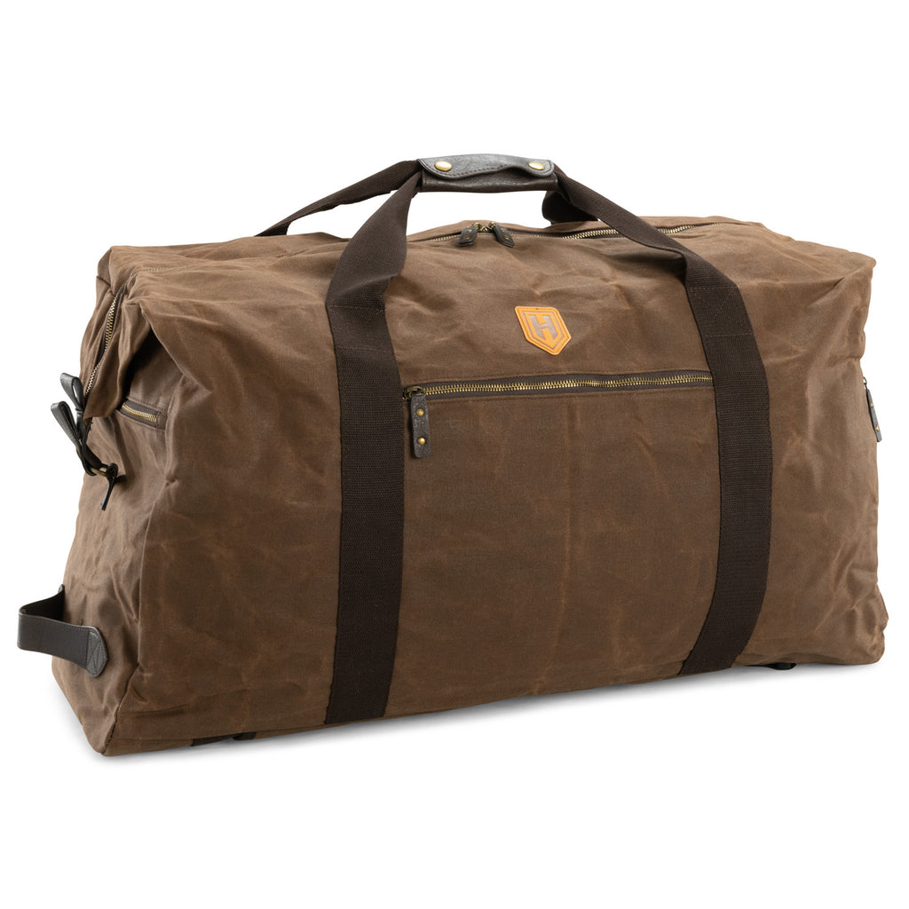 Large Waxed Canvas Travel Duffle Bag