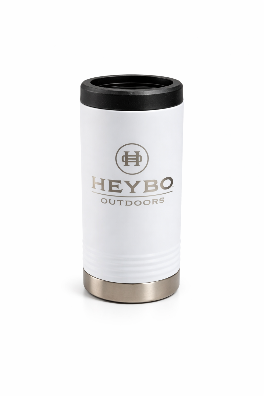 12 oz Slim Can Cooler: White