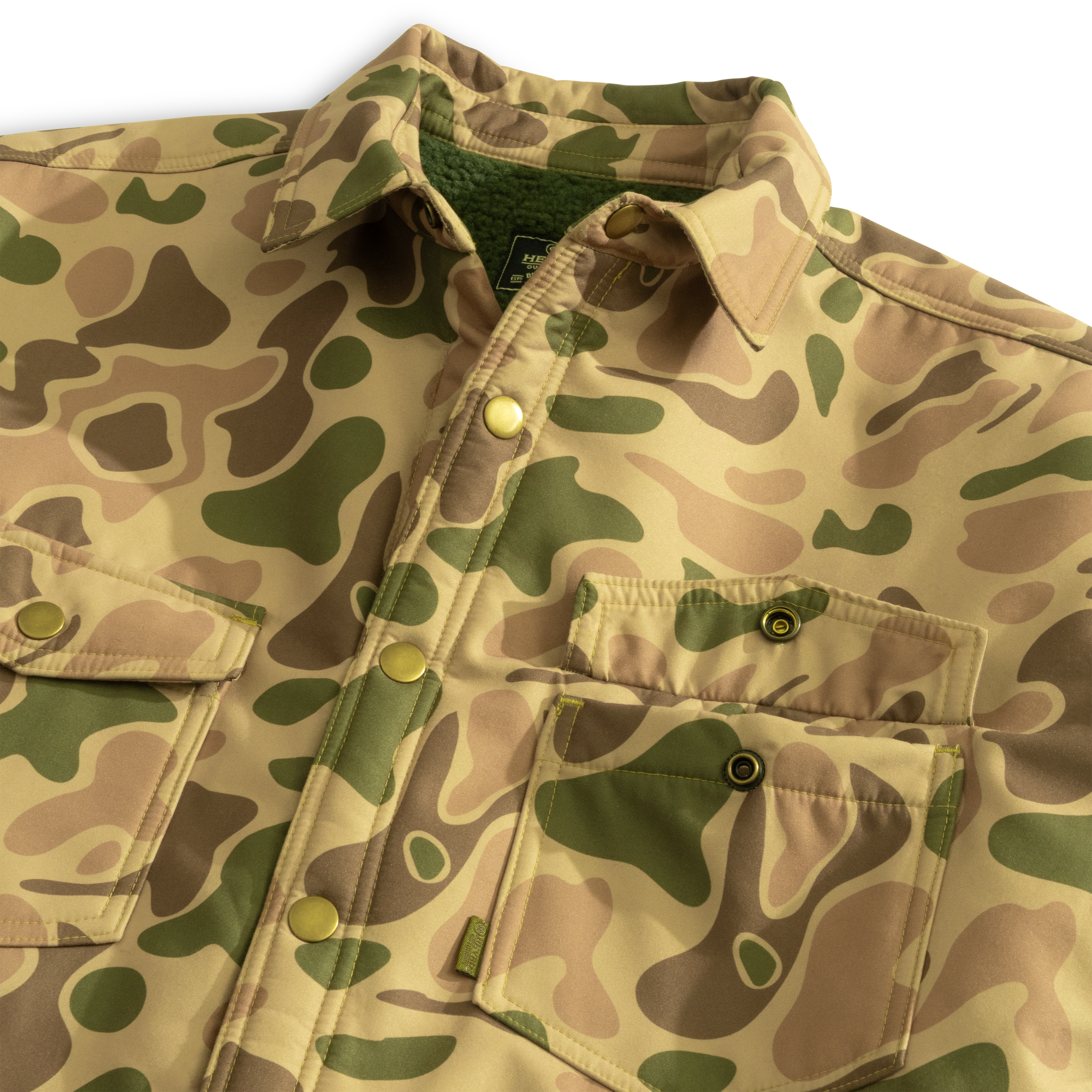 Timbers Jac Shirt: Heybo Traditions Camo