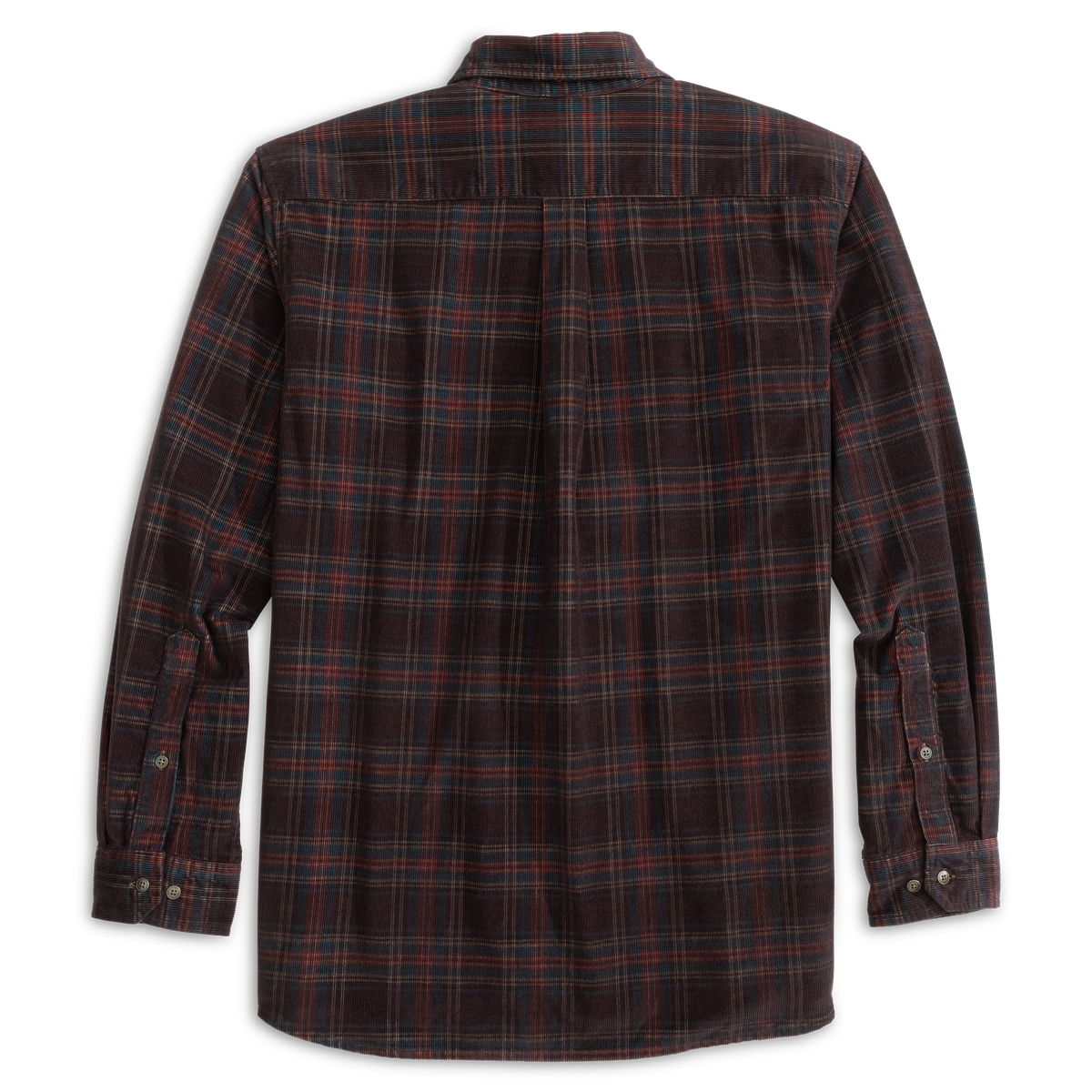 Darden Corduroy Shirt: Red Mahogany