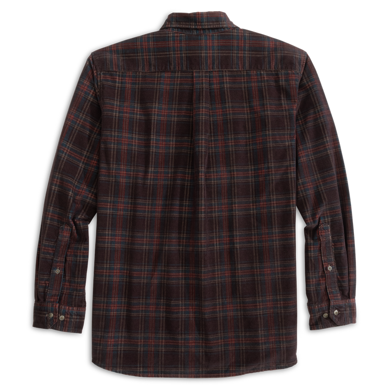 Darden Corduroy Shirt: Red Mahogany