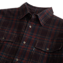 Darden Corduroy Shirt: Red Mahogany