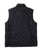 Warner Quilted Vest: Black