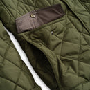 Evans Quilted Jacket: Olive