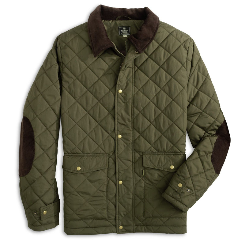 Evans Quilted Jacket: Olive