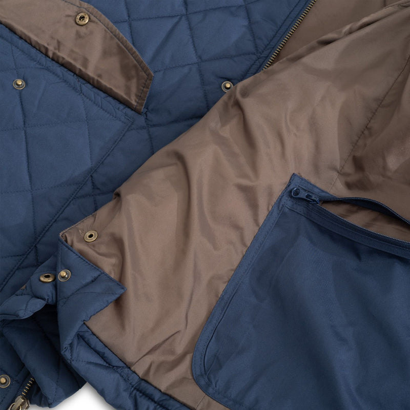 Evans Quilted Jacket: Navy