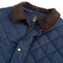 Evans Quilted Jacket: Navy