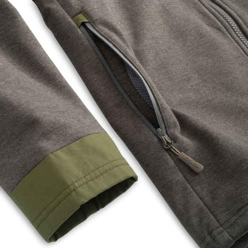 Sentry Hybrid Jacket: Olive/Brown