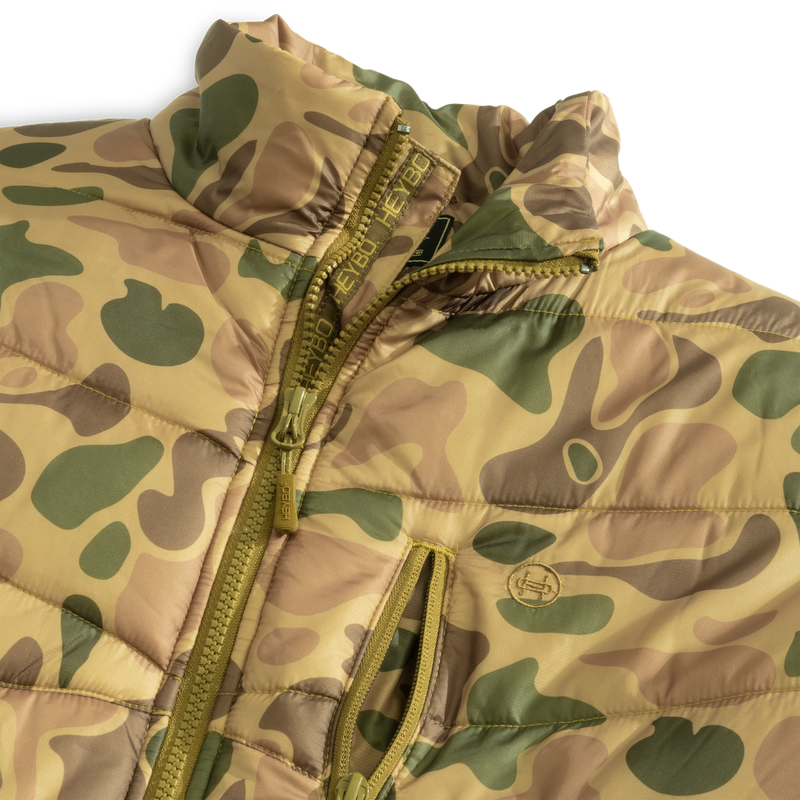 Open Country Down Jacket: Heybo Traditions Camo