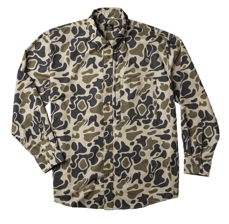 Stonecamp Flannel: Heybo Traditions Camo Olive