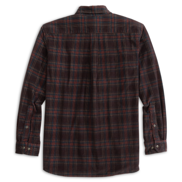 Darden Corduroy Shirt: Red Mahogany