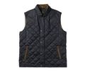 Warner Quilted Vest: Black