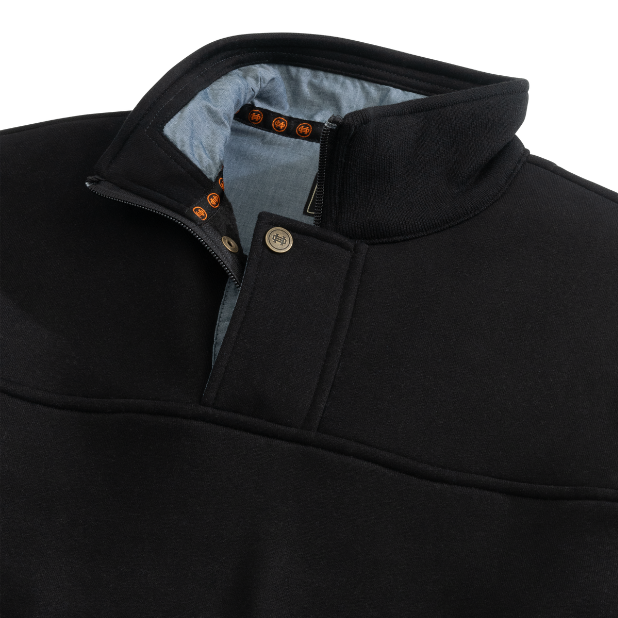Sportsmans 1/4 Zip: Black