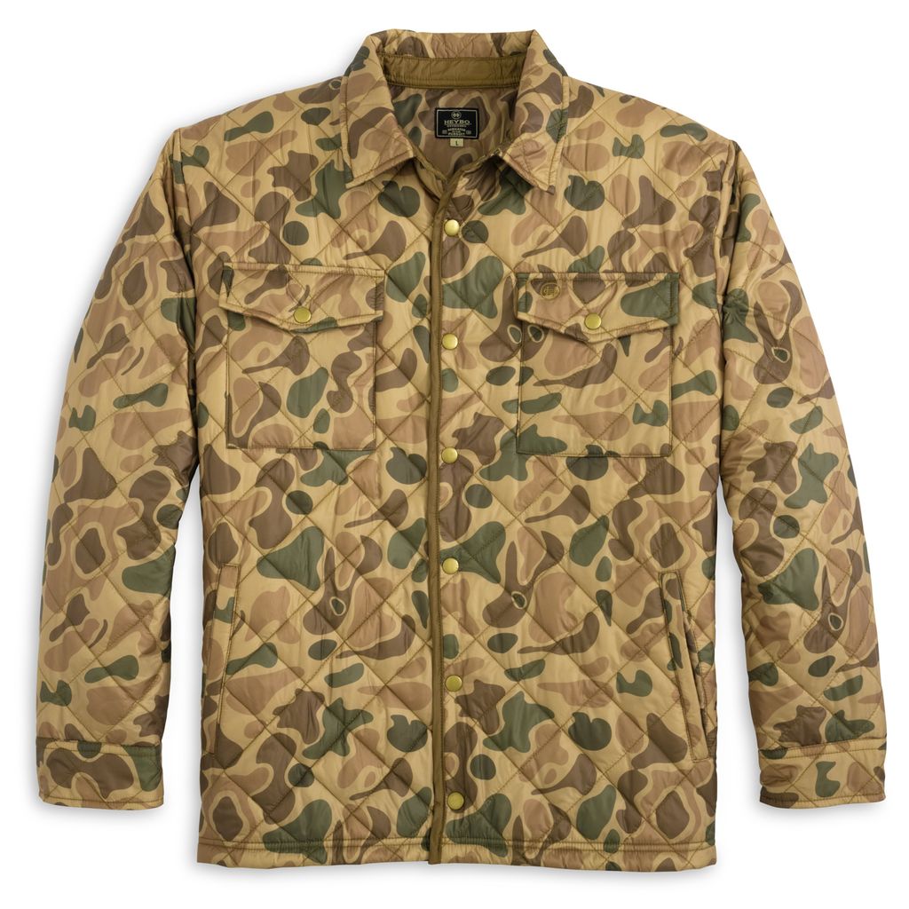 Open Country Snap Shirt: Heybo Traditions Camo