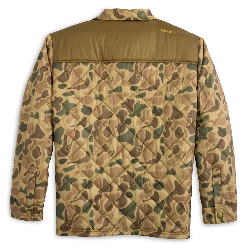 Open Country Snap Shirt: Heybo Traditions Camo