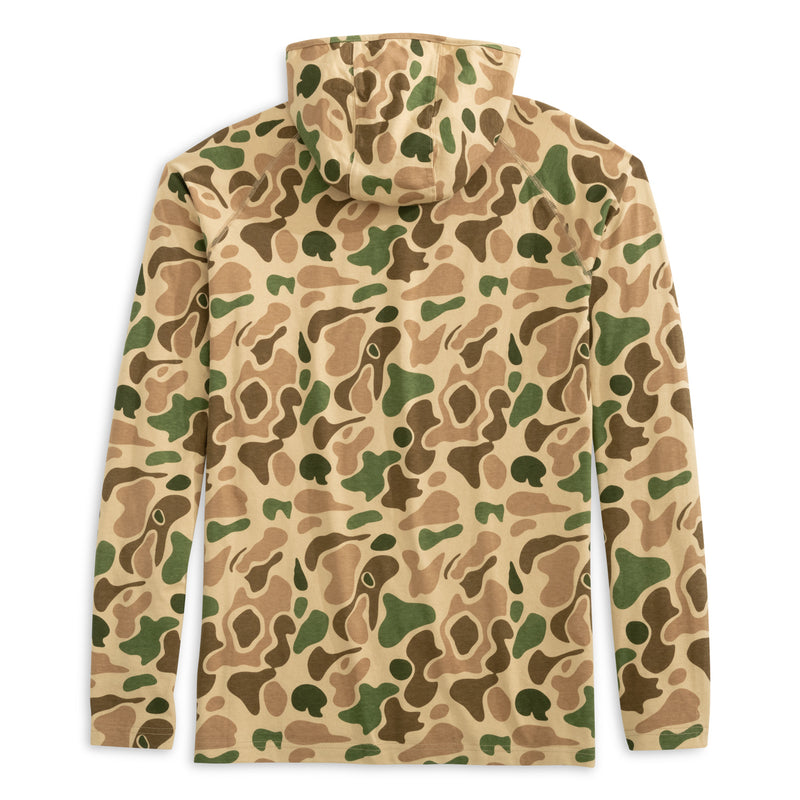 Oceanside Hoodie: Heybo Traditions Camo Brown