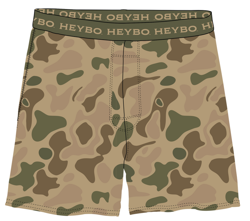 Performance Boxer: Heybo Traditions Camo Olive