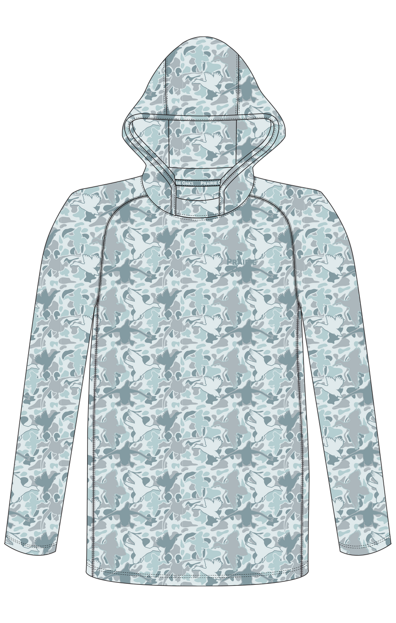 Bottoms Hoody: Blue Duck Camo
