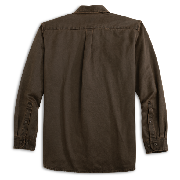 Keel Antique Cotton Button Down: Brown