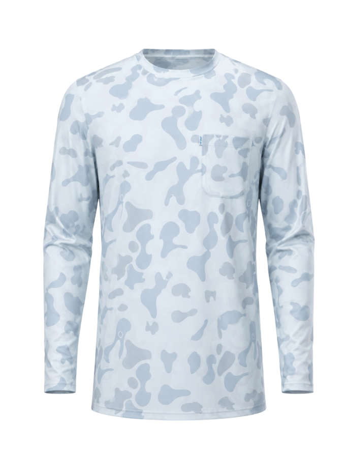 Oceanside Crew Neck: Heybo Traditions Camo Blue