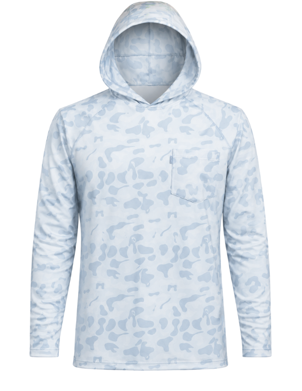 Oceanside Hoodie: Heybo Traditions Camo Blue