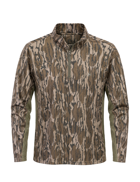 Wanderer 1/4 Zip: Mossy Oak Original Bottomland