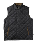 Warner Quilted Vest: Navy