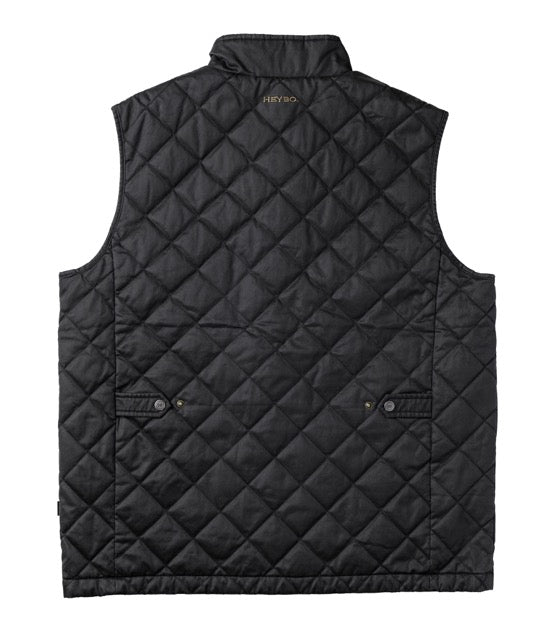 Warner Quilted Vest: Navy