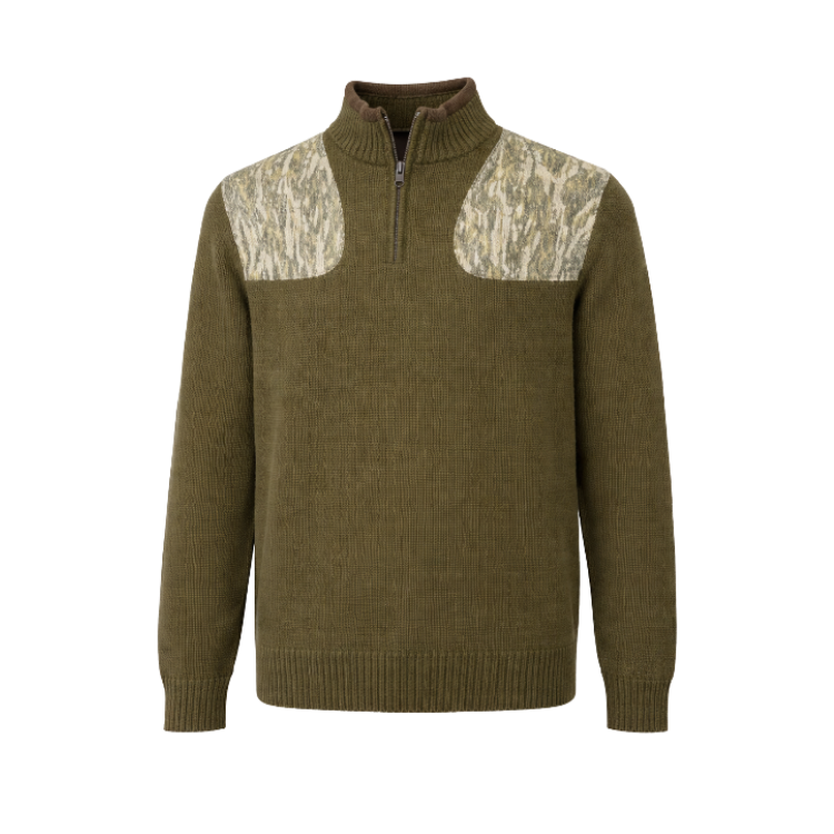 Uplander 1/4 zip: Olive-Bottomland