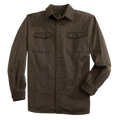 Keel Antique Cotton Button Down: Brown