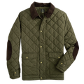 Evans Quilted Jacket: Olive