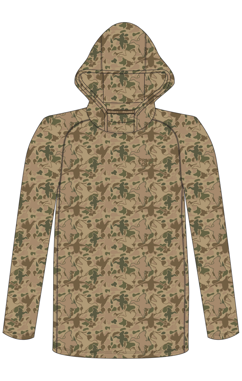 Bottoms Hoody: Brown Duck Camo