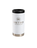 12 oz Slim Can Cooler: White