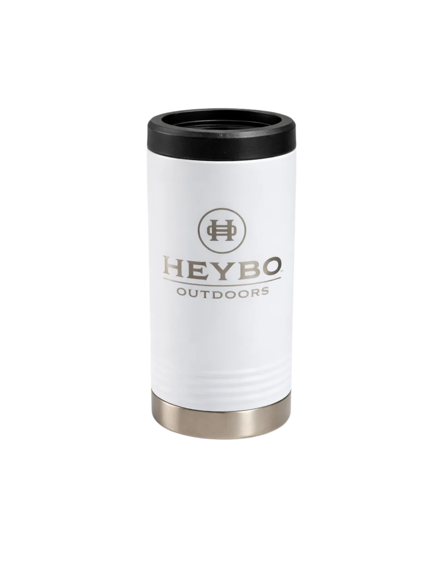 12 oz Slim Can Cooler: White