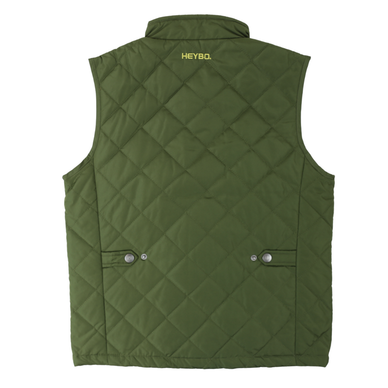 Quilted Vest: Olive