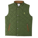 Quilted Vest: Olive