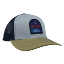 Tri-Colored Fly Patch : Navy, Grey & Khaki