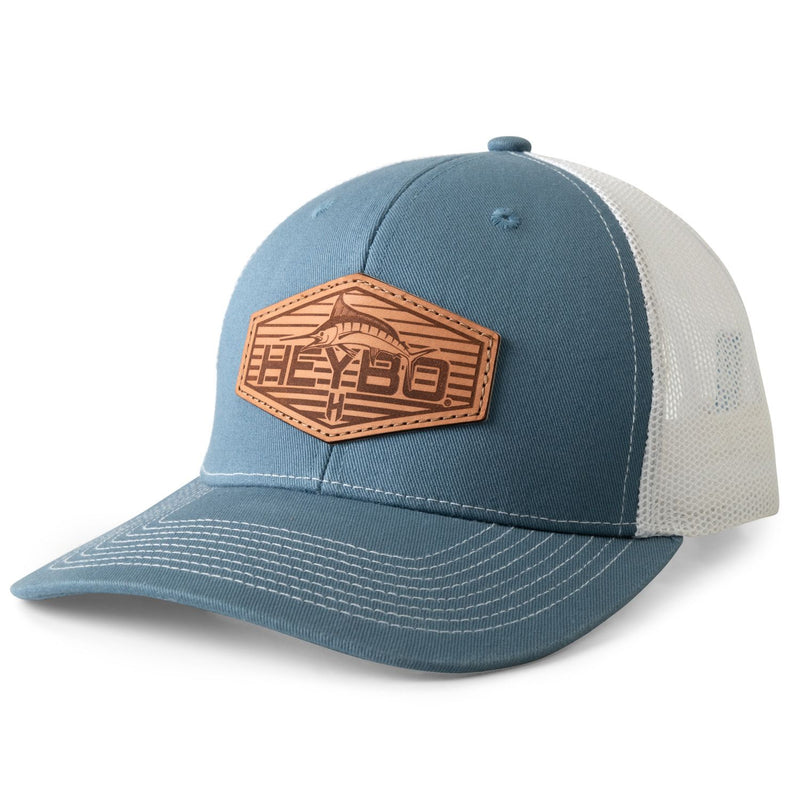 Leather Marlin Patch Meshback Trucker