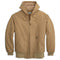 Quilted Lined Hooded Duck Jacket: Sandstone